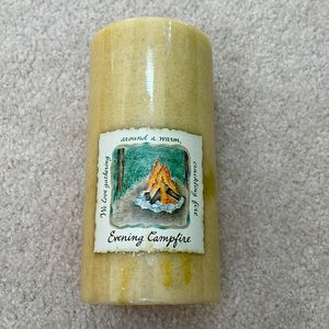 Bath & Body Works / White Barn Candle Co. Pillar Candle - Evening Campfire RARE